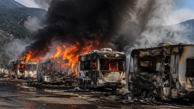 Devastating Fire at Harrison RV Resort C